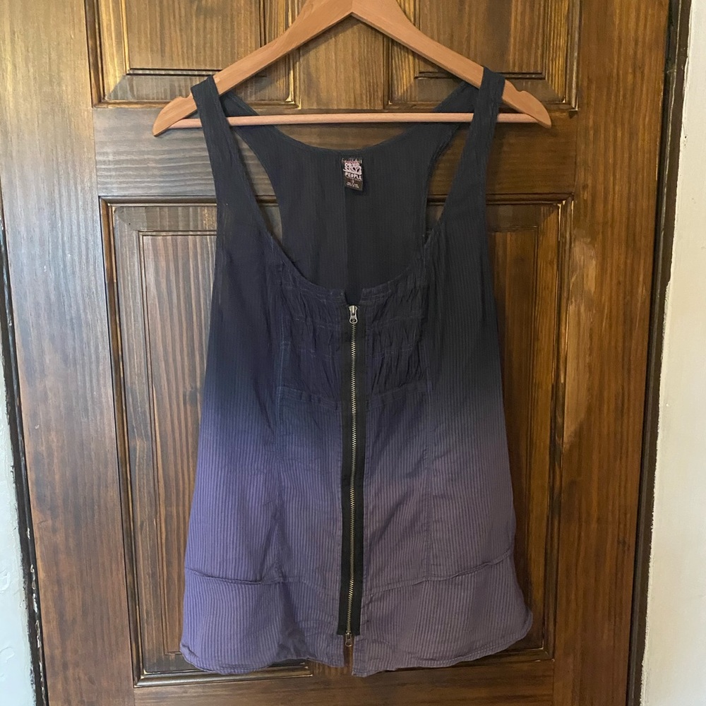 Free People Front-Zip Tank